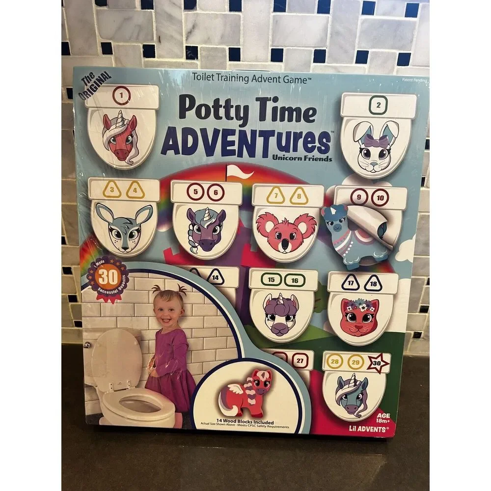 Potty Time Adventures Unicorn Friends Edition Toilet Training Advent Game NEW!!!